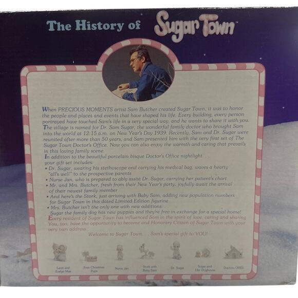 Enesco Precious Moments Sugar Town Doctor’s Office Complete 7 Piece Set - Picture 2 of 4